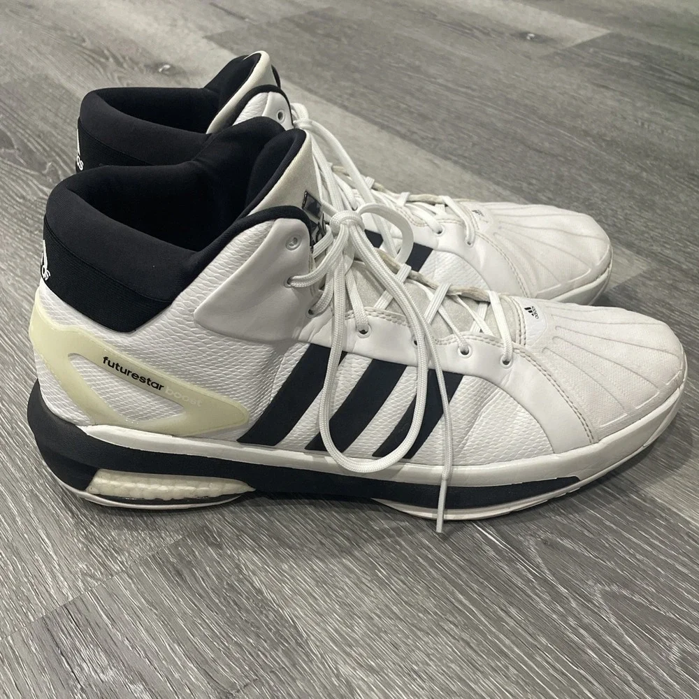 Adidas Futurestar Boost Basketball Shoes Men's US 13 CLU600001 White/Black